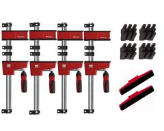 Bessey Package Deal KREV 150 Ścisk stolarski pełnowymiarowy zestaw Deal KREV 150 + akcesoria