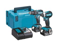 Makita DLX2283TJ -DHP485 Akumulatorowa wiertarko-wkrętarka udarowa + DTD153 Klucz udarowy 18V 5.0 AH Li-ion