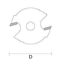 Strima 90503002 Frez do rzeźbienia HM 50x3,0 mm