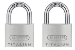 ABUS 64TI/30 TWINS C Kłódka Titalium, dwie sztuki