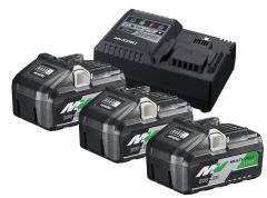 HiKOKI UC18YSL3WB3 BoosterPack -3 x BSL36B18 Multivolt Battery 36V 4.0Ah/ 18V 8.0Ah Li-Ion + UC18YSL3 Rapid Charger