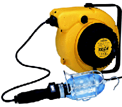 Zeca 10000560 5908/T306 Zwijacz kabla sprężynowego z palnikiem i transformatorem. 15 mtr. 230 Volt