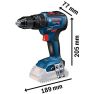 Bosch 0 601 9J2 108 Zestaw 18 V: GSR 18V-55 + GDR 18V-200 + 2 akumulatory GBA 18V 4.0Ah + ładowarka + L-CASE - 4