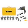 Rems 156014 R220 Twist/Hurrican Set 3/8-1/2-5/8-3/4-7/8" Elektryczny przerzucarka do rur/Optropper - 1