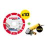 Lenox 2030866PROMO 10 x Tarcza diamentowa do metalu 125 mm otwór 22,23 mm + gratis szlifierka kątowa Dewalt DWE4207-QS - 1