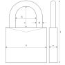 ABUS 158/50 C Kłódka z szyfrem - 2