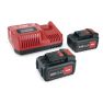 Flex-tools 491349 P-Set 55 R Accu Set 18V 5,0Ah - 2 x akumulatory AP18,0/5,0 + szybka ładowarka CA10,8/18,0 - 1