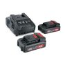 Flex-tools 491357 P-Set 22 Q Accu Set 18V 2,5Ah - 2 x akumulatory AP18.0/2.5 + ładowarka 18 V - 1