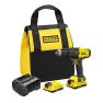 Stanley SFMCD711C2S FATMAX® V20 Akumulatorowa wiertarka udarowa 18V 1,5Ah w miękkiej torbie - 1