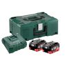 Metabo 685131000 Zestaw 2 akumulatorów 18V LiHD 8.0Ah i ładowarki ASC Ultra w MetaLoc - 1