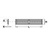 CMT 790.300.01 Ostrze standardowe WPL odwracalne F1730 30 x 5,5 x 1,1 mm 10 szt. - 1