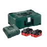 Metabo 685077000 Zestaw 2 akumulatorów 18V LiHD 5.5Ah i ładowarki ASC Ultra w MetaLoc - 1