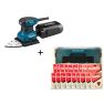 Makita BO4565K SET Szlifierka oscylacyjna 230V + Makpac nr 2 z papierem ściernym - 2