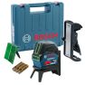 Bosch Niebieski 0601066J00 Laser krzyżowo-punktowy  GCL 2-15 G Prof + RM1 - 1