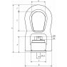 Rema C811X-M12x18-1.0T śruba oporowa M12 1000 kg (Grade 10) 2611312 - 2