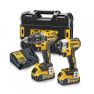 DeWalt DCK268P2T-QW DCK268P2T Zestaw Combo 18V 5.0AH Li-ion - wkrętarka DCD791 + wkrętarka udarowa DCF887 - 1