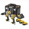 DeWalt DCK276P3T-QW Zestaw Combo 18V 3 x 5.0Ah Li-Ion - DCD996 akumulatorowa wiertarka + DCF887 rozdrabniacz udarowy - 1