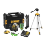 DeWalt DCE089D1GTRI Laser samopoziomujący krzyżowy zielona wiązka 10,8V 2,0Ah XR Li-Ion + statyw DE0881T - 1