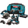 Makita DLX4156TX1 Zestaw Combo 18V 5.0 Ah Li-Ion - 4 maszyny w torbie - 1