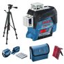 Bosch Niebieski 0601063R01 Laser krzyżowy  GLL 3-80 C + BT 150 - 6