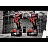 Milwaukee 4933464534 M18 CBLID-402C M18 Kompaktowa bezszczotkowa zakrętarka udarowa ¼″ + 2 akumulatory M18 B4 + ładowarka M12-18 C + walizka - 1