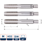 Rotec 300.4500 Zestaw HSS do obróbki ręcznej 3 szt. DIN 352 metryczny M45x4,5 - 1