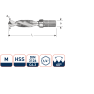 Rotec 316.0600 Wiertło HSS Combi 1/4 M6 x 1,0 - 1