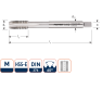 Rotec 333.1600 HSS-E UNI gwintownik maszynowy DL DIN 376B M16x2,0/gwint łamany - 1