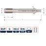 Rotec 341.0625 HSSE 800 M.Tap BSP G 5/8-14 - 1