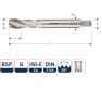 Rotec 341.2000C HSSE 800 M.Tap /35° BSP G 2-11 - 1