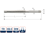 Rotec 356.2200 HSS-G gwintownik trapezowy TR22 x 5 - 1