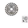 Rotec 798.0235 Szczotka okrągła 22,2 180 x 0,5 mm skręcony drut ze stali nierdzewnej - 1