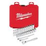 Milwaukee 4932464943 Nasadki 1/4“ z grzechotką - metryczne - zestaw 28 szt. - 1