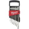 Milwaukee 4932464257 Zestaw kluczy płasko-oczkowych MAX BITE™, wariant metryczny - 7 szt. (8, 10, 12, 13, 14, 15, 17 mm) - 1